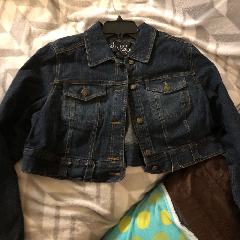 Midi/Crop-Top Style Jean Jacket - WORN ONCE